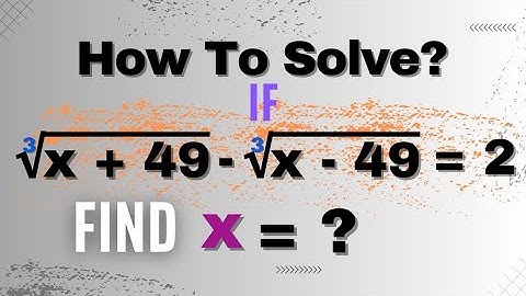 Demystifying Radical Algebraic Olympiad Math Problem : Solving for x | You Should Know This Trick !