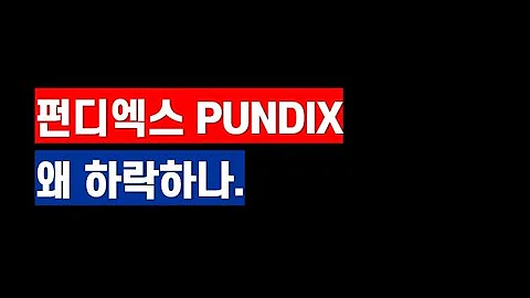 펀디엑스 PUNDIX 가격 왜 하락하나 Ft 스왑후 펀디엑스 가격