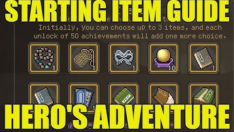 Startitems voor Hero