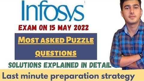 Infosys most asked Questions||Infosys Puzzle Questions||Check your Preparation||solution in detail
