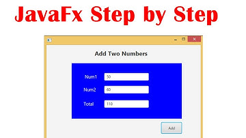 JavaFx Step by Step