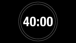 40 Minute Timer - 2400 Second Timer Countdown with progress ring (4K) Net Worth