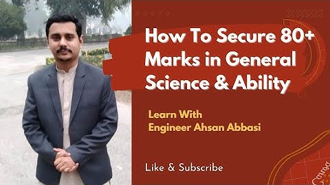 General Science & Ability 80+ Marks in CSS| PMS | SpecialCSS2023