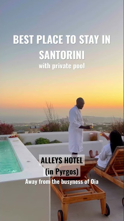 BEST PLACE TO STAY IN SANTORINI | PRIVATE POOL IN SANTORINI #greece #santorini #privatepool #hotel