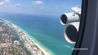 SCENIC Airbus A380-800 Approach and Landing into Miami [FULL HD]