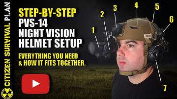 🟢 PVS-14 Night Vision Helmet Setup | Step-by-Step: Everything you Need