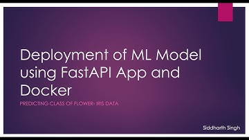 Deploying a ML model using FastAPI and Docker