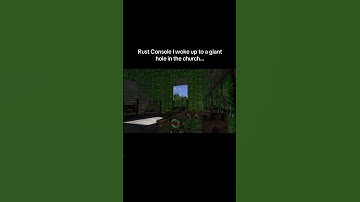 Rust console I woke up to a giant hole in the church…#shorts #rust #rustconsole