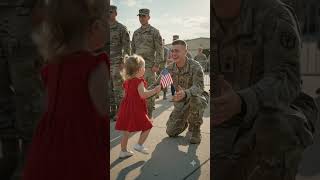 Little Girl Searches Line of Soldiers to Find Her Dad | Emotional Military Homecoming