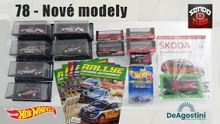 78 - Nove modely Deagostini , Hot wheels, Tarmac Works