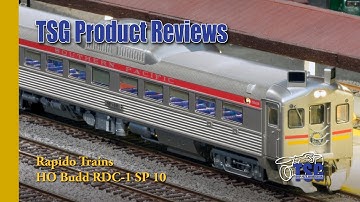 HO Scale Budd RDC Southern Pacific 10 DCC Rapido Product Review