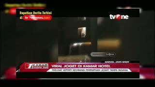 Viral di media sosial ! Aksi nekat joget di kamar hotel tanpa busana