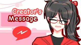 [Creator's Message]  