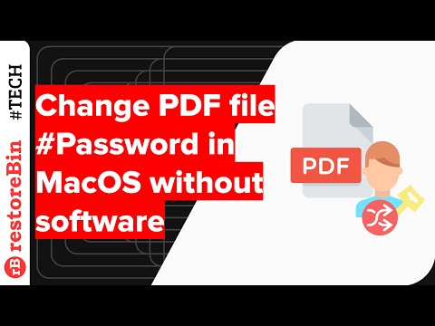 Change or encrypt PDF file in Mac OS without software, but how? 2