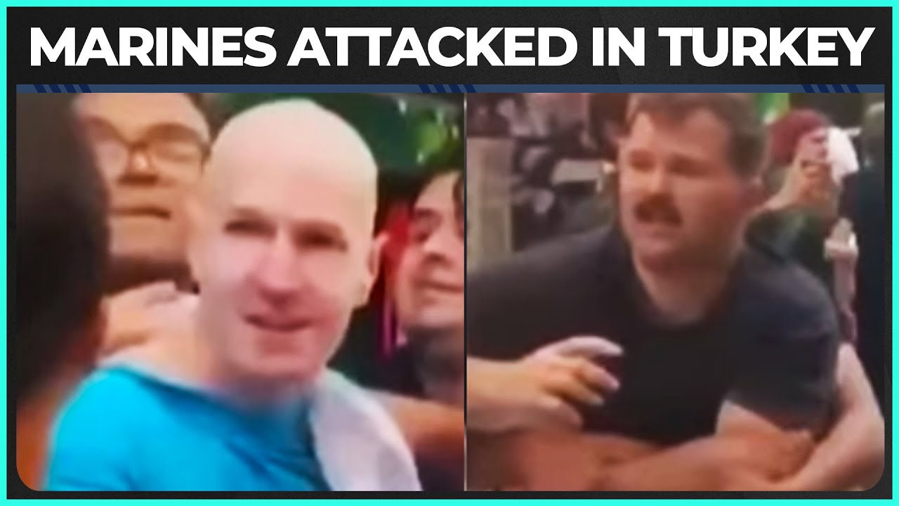 U.S. Marines ATTACKED By Turkish Nationalists Over Gaza War