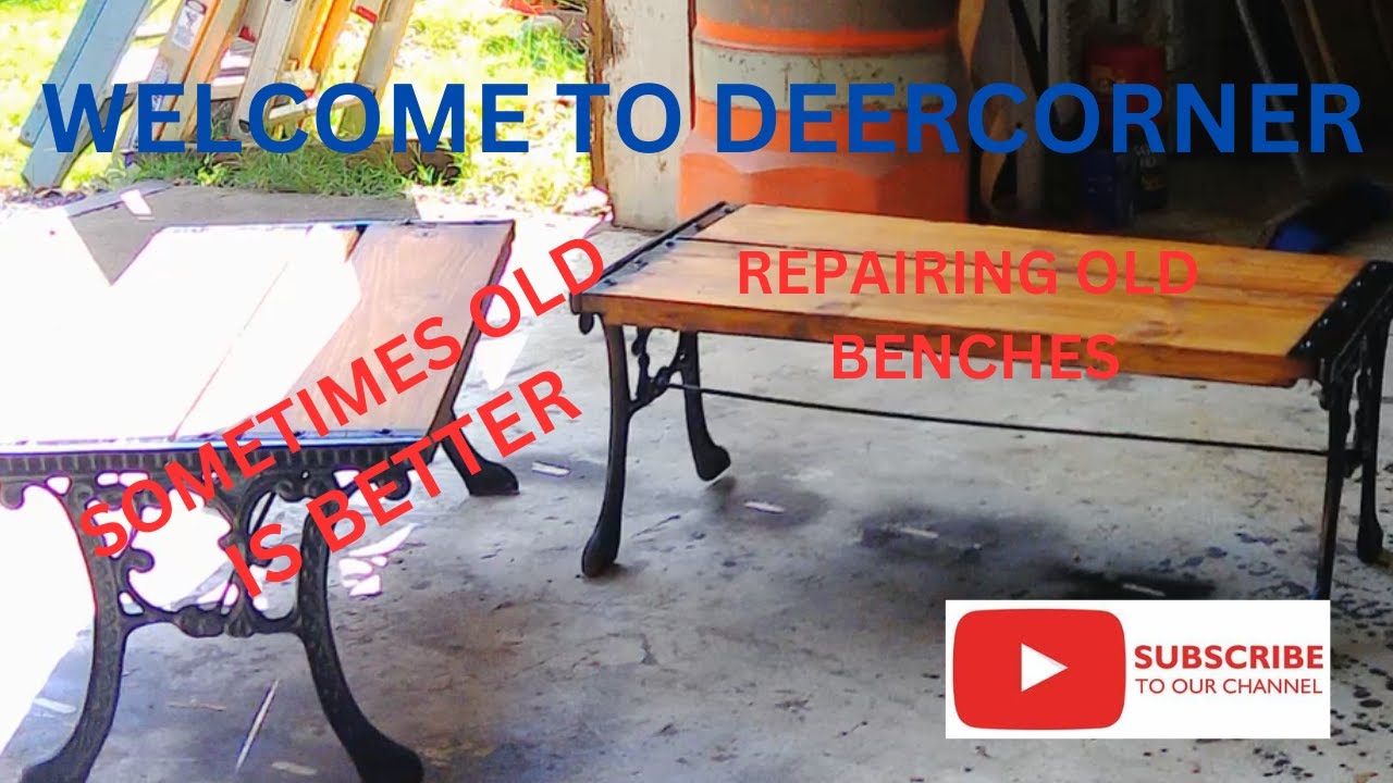 Refurbishing antique cast iron benches YouTube