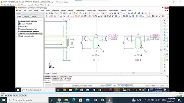 HOW TO GENERATE DETAIL DRAWING IN  PROTA STRUCTURE