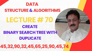 Create Binary Search Tree With Duplicate Values | Data Structures and Algorithms