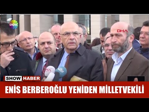 Enis Berberoğlu yeniden milletvekili