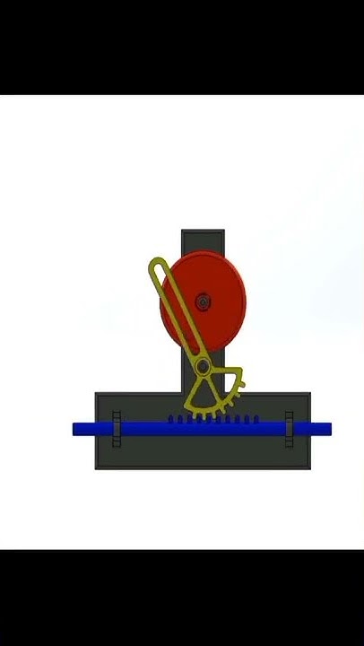 rotary motion into reciprocating motion Animation - YouTube