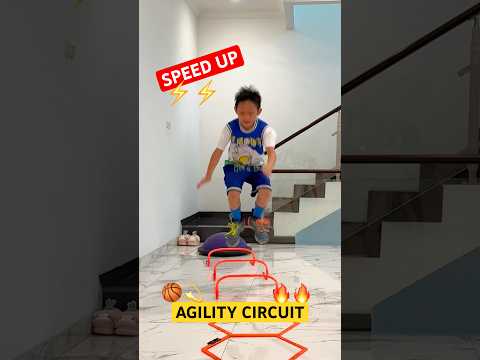AGILITY CIRCUIT 🔥 GET FASTER ⚡️ MINI PLYOMETRICS #shorts #speedandagility #exerciseathome