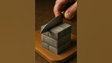 Minecraft Stone Bricks Block 🧱 - Slice ASMR 💗 #aiart #stonecutting #satisfying #minecraft #bricks