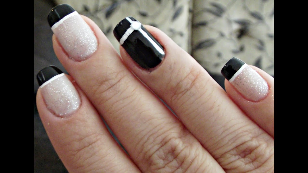 Unhas Decoradas Preto E Branco Filha Unica - Unhas De Decoradas