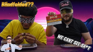 We tried rolling backwoods BLINDFOLDED???