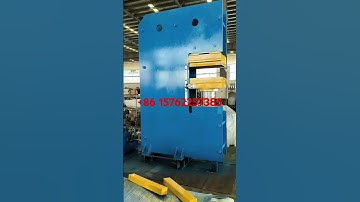 Rubber plate vulcanizing press machine testing