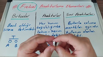 Temel Elektronik #31 Fiziksel anahtarlama elemanları buton-anahtar-sınır anahtarı