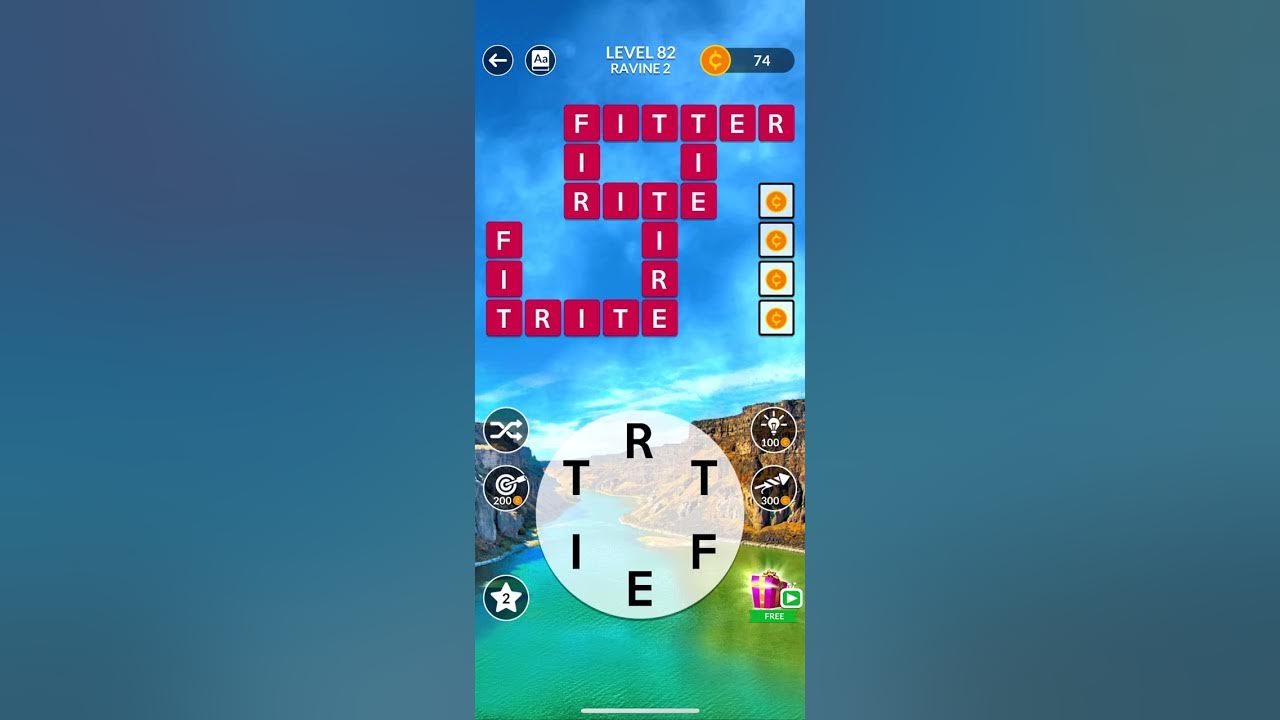 Wordscapes Level 82 1 TRTIEF - YouTube
