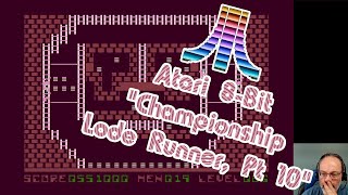 Atari 8-bit Game Play, Championship Lode Runner (Part 10 of 20)