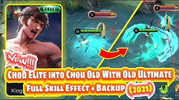 NEW!!! SCRIPT CHOU ELITE REVAMPED TO ELITE OLD + BACKUP | Mobile Legends