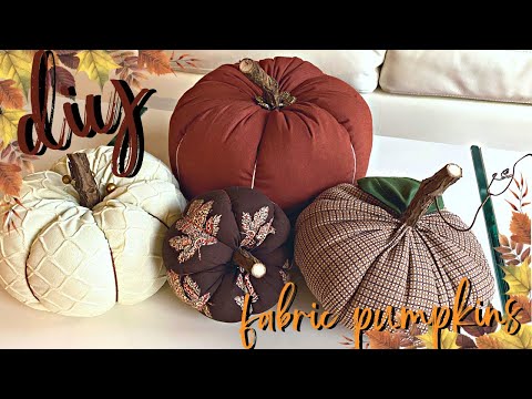 DIY FABRIC PUMPKINS