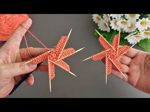 Wow! Super idea. How to make eye catching crochet flower 😍 Süper fikir göz alıcı tığ işi çiçek