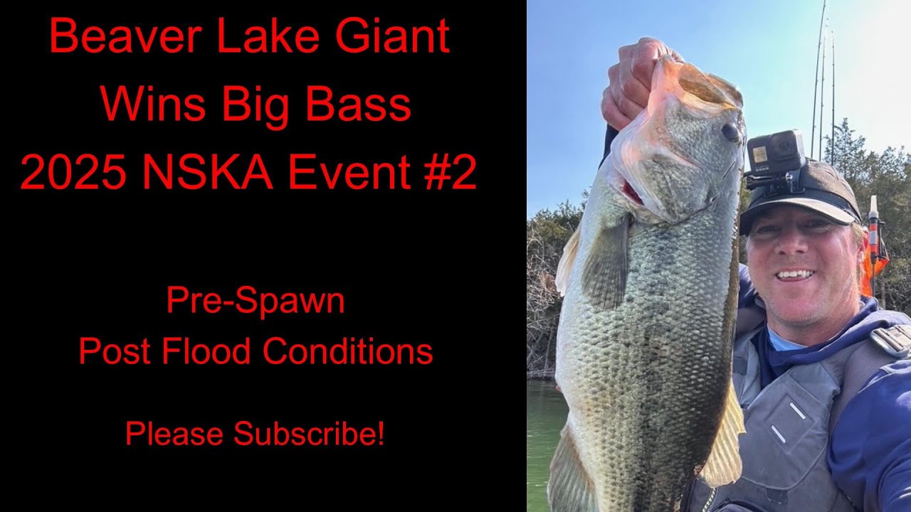 Beaver Lake Pre-Spawn Giant (April 2025 NSKA Event #2) #bassfishing #prespawn #kayakfishing