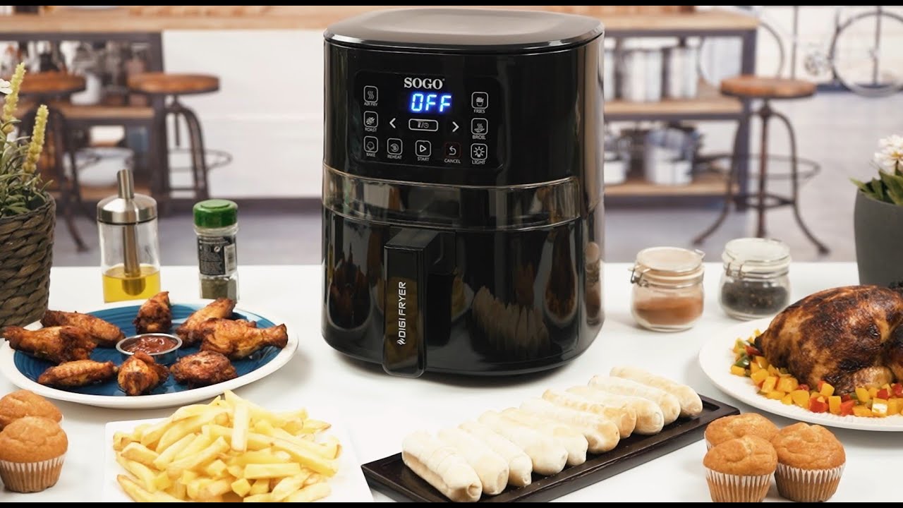 SOGO FRE-SS-10820 | FREIDORA DE AIRE 4L | AIR FRYER 4L 1600W