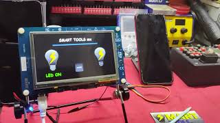 TouchGFX Stm32f746 Led turn on / off Smart Tools mx