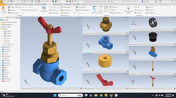 Autodesk Inventor Assembly: Manual Expansion Valve CAD Design