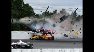 2018 Indycar All Crashes Compilation 2018 Indy 500 All Crashes Compilation