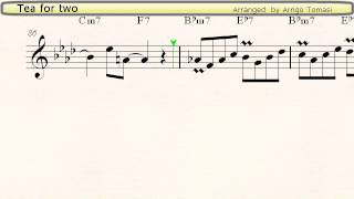 Video thumbnail of "Tea For Two - Jazz Accordion Sheet Music"