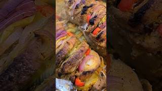 Ужин. Мясо запечённое. Гармошка / Dinner. Baked meat #москва #ужин #мясо #гармошка #еда #лето