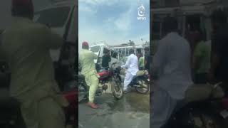 Traffic accident at Korangi crossing in Karachi | #shorts