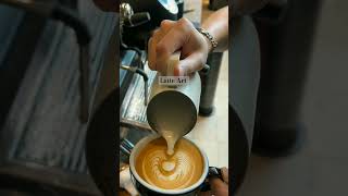 Wing tulip coffee latte art ❤️ shortsfeed ytshorts??
