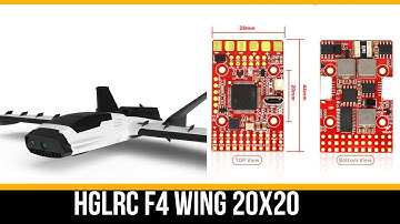 HGLRC F4 WING Flight Controller 20x20 // Setup Guide and Overview