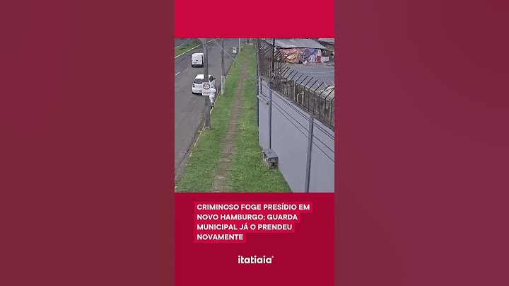 HOMEM FOGE DE PRESÍDIO PULANDO MURO; GUARDA MUNICIPAL JÁ O PRENDEU NOVAMENTE