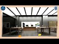 translucent stretch ceiling showroom