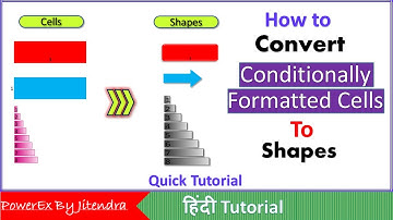 How to Convert Conditionally Formatted Cells to Shapes in Excel | Conditional Formatting to Shapes