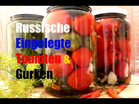 Video: Wie Man Eine Auswahl An Gurken Und Tomaten Für Den Winter Einlegt