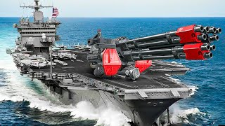 米海軍が史上最悪のミサイル破壊力5億ドルのガトリング砲をテスト！